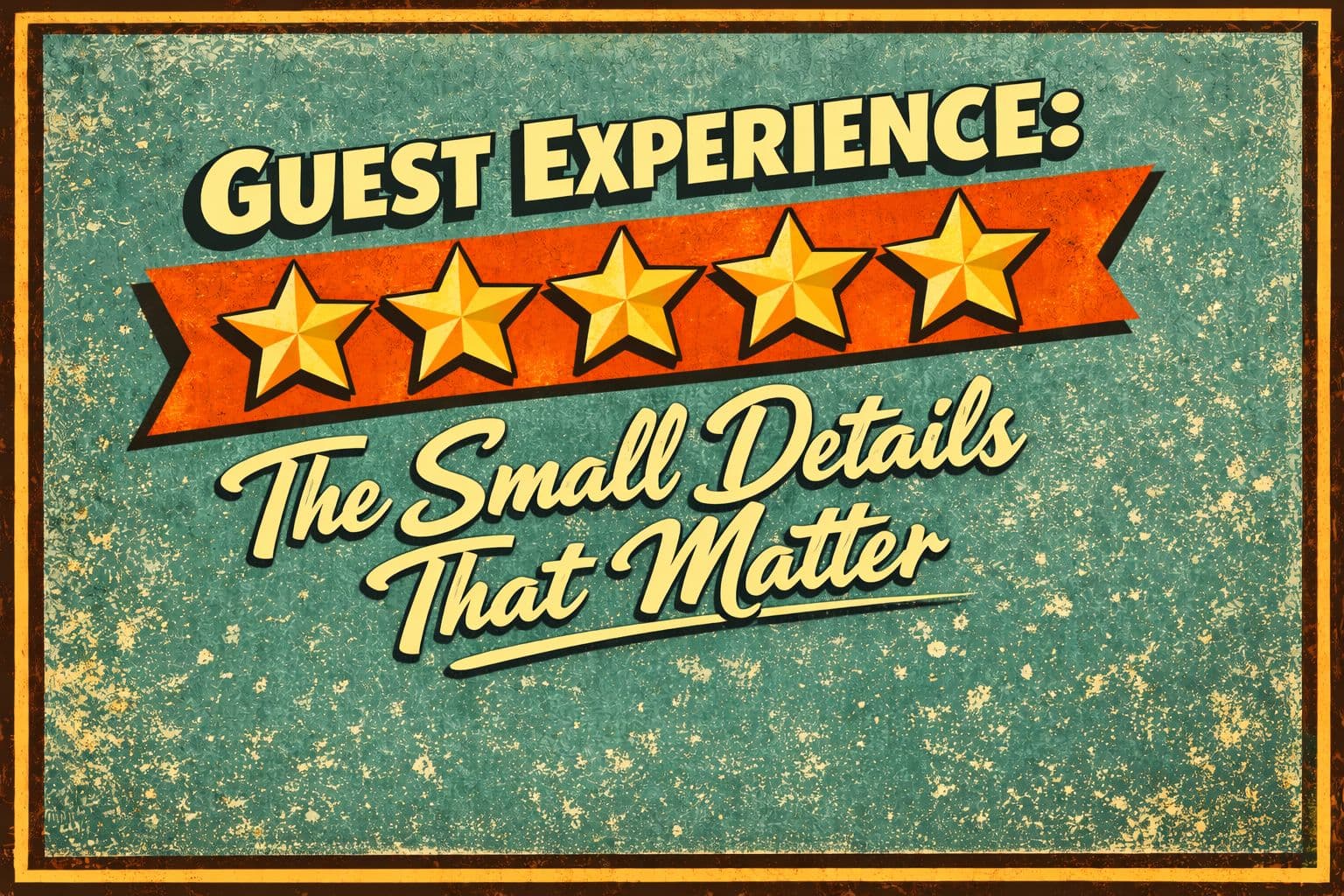 Guest Experience: The Small Details That Earn 5 Stars